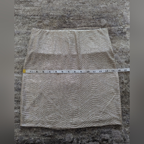 BCBGeneration Silver Mini Skirt - Picture 7 of 10